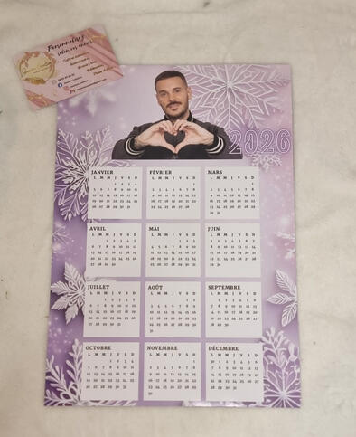 Calendrier magnétique A4 - 7 €