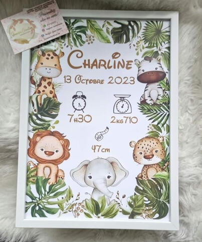 Cadre de naissance - 12 €