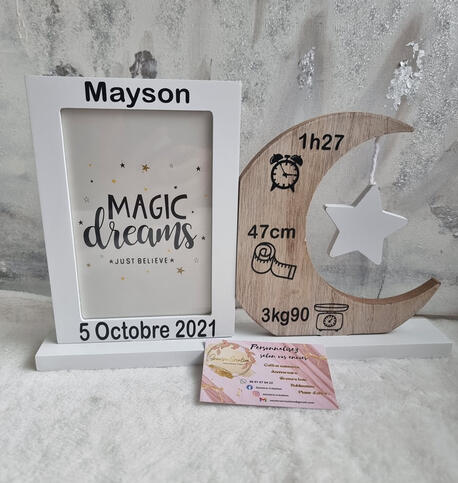 Cadre naissance lune - 13 €