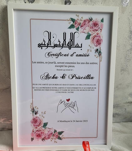 Cadre d'amitié - 12 €