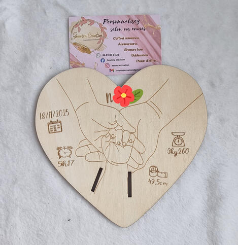 Porte bracelet de naissance - 8 €
