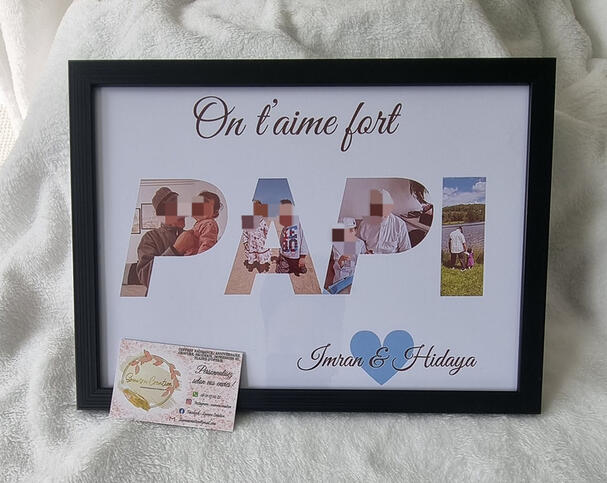 Cadre lettre photo